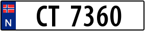 Trailer License Plate